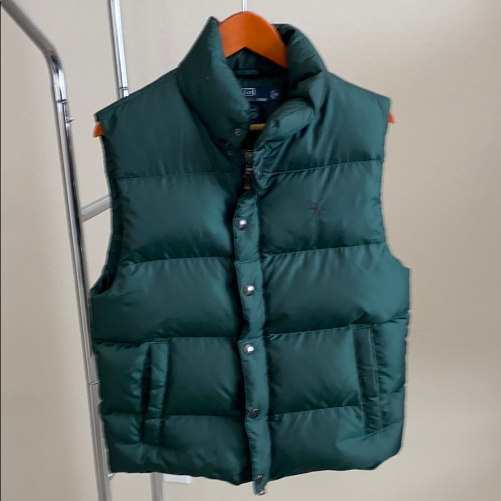 Hunter green puffer vest